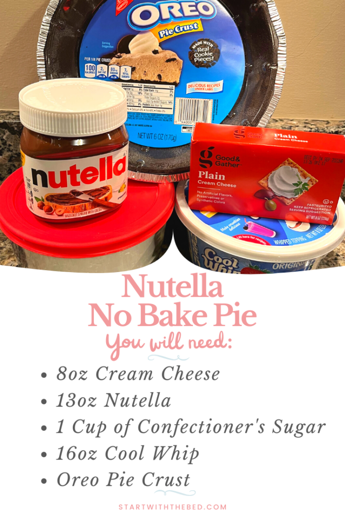 Easy Nutella No Bake Pie | Nothing Like A Little Hazelnut • Start With ...